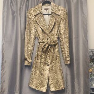 TESORI Snakeskin Green Brown Coat